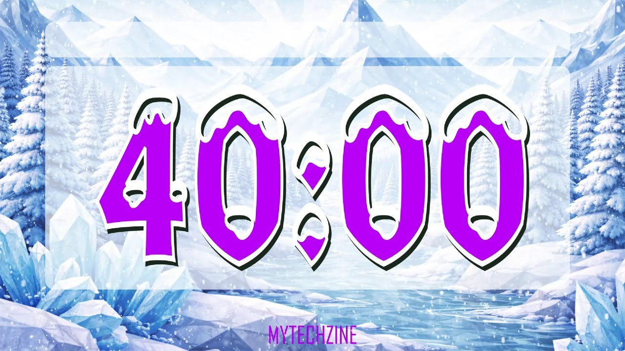 40 Minute Silent Winter Countdown | Distraction-Free Focus Timer