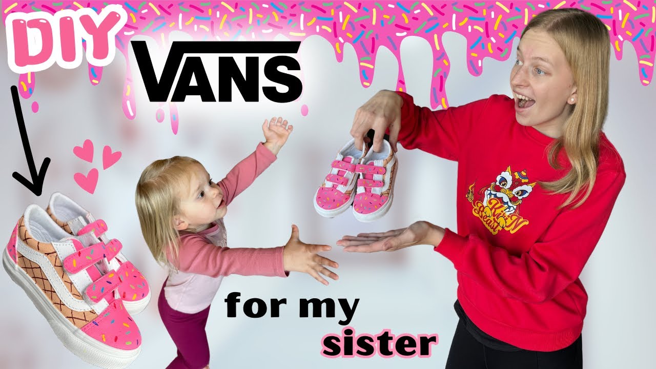 Custom Painted Ice Cream Sundae Vans Shoes