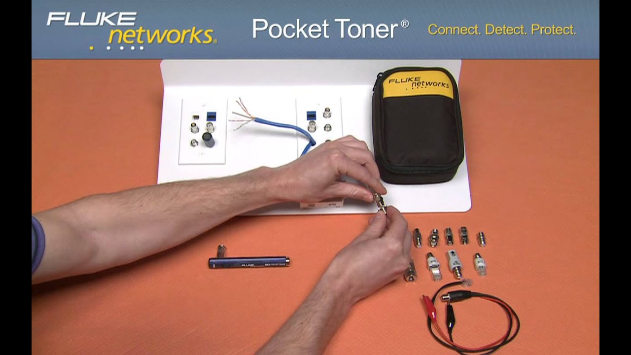 Pocket Toner - How to Connect and Detect Issues on Voice, Data, or Video cable: By Fluke Networks