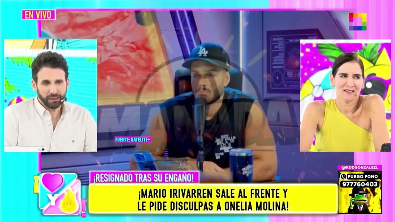 Amor y Fuego - MAR 18 - MARIO IRIVARREN SALE AL FRENTE Y LE PIDE DISCULPAS A ONELIA MOLINA | Willax