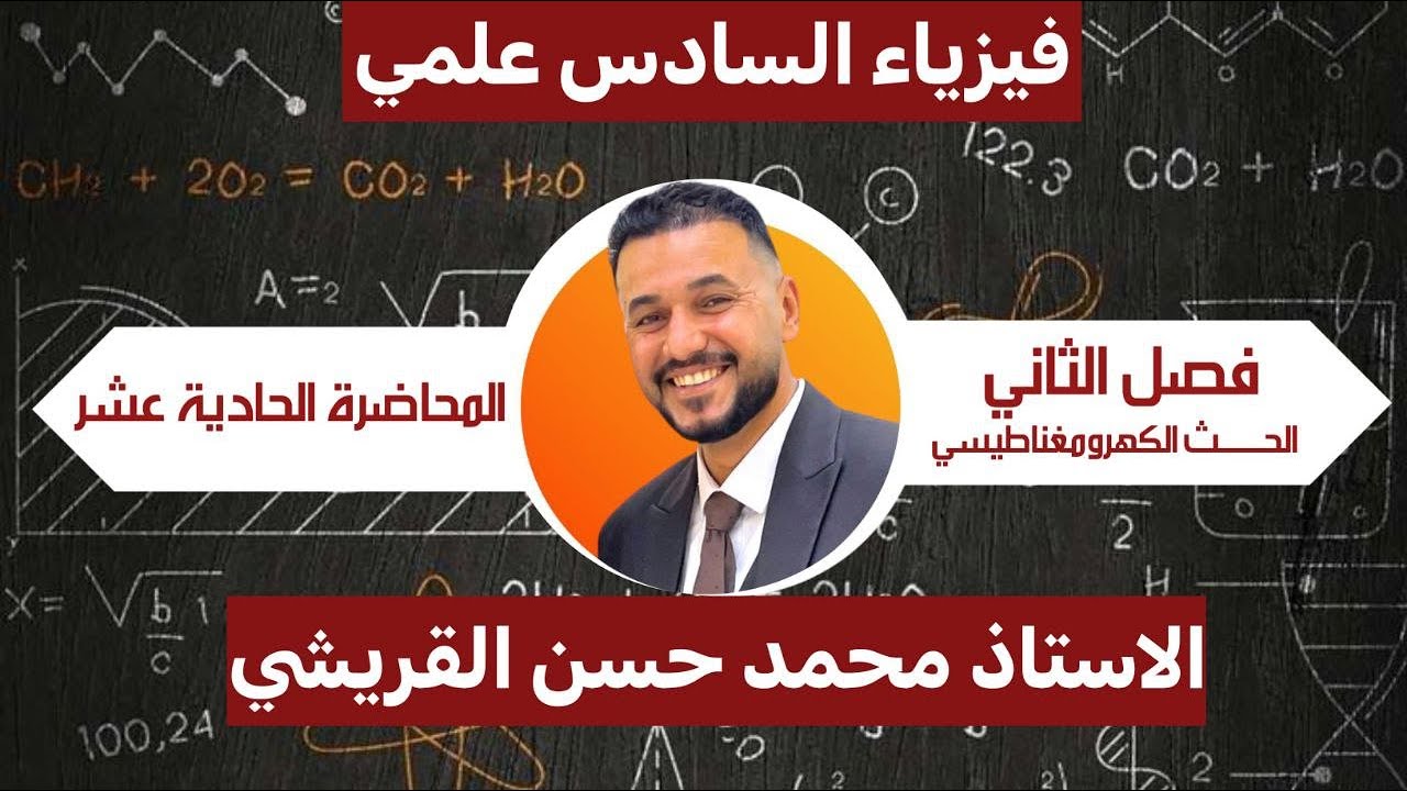 محاضرة رقم 11 / الحث المتبادل بين الملفين & مسائل وزارية /  الفصل الثاني / فيزياء السادس العلمي