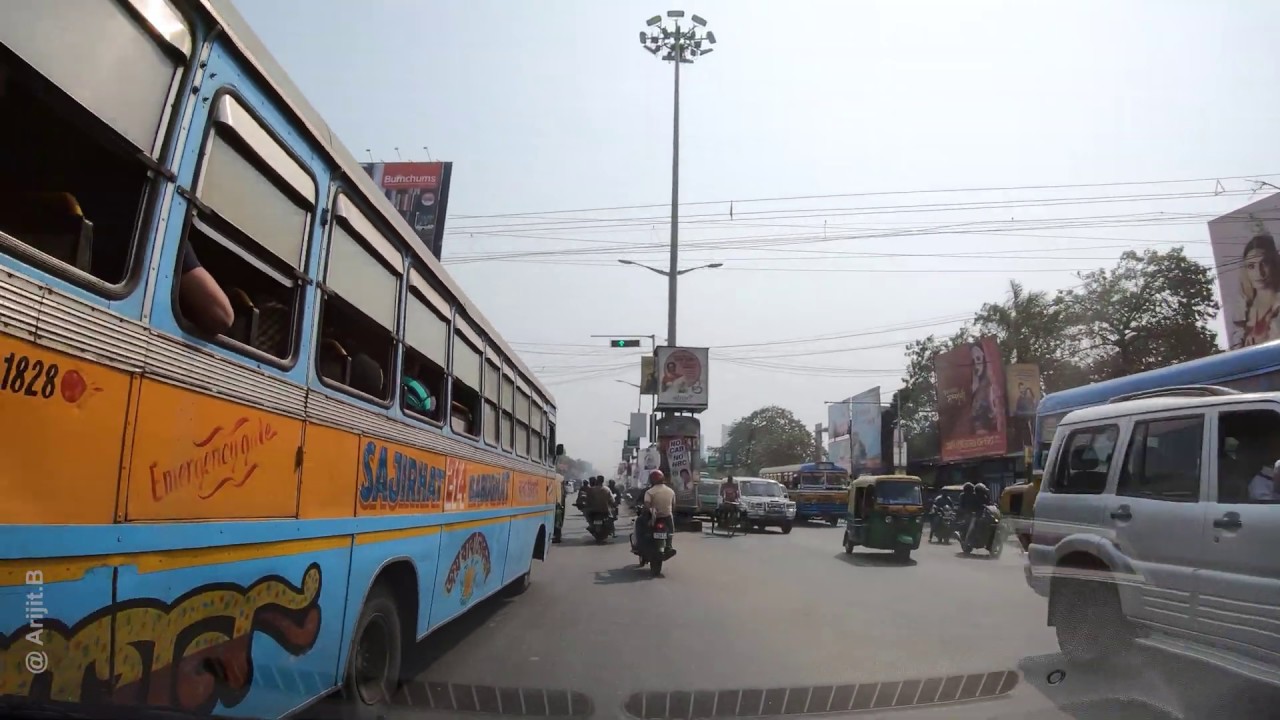 B.T Road - From Agarpara Towards upto BaghBazar Kolkata via Cossipore & Chitpur
