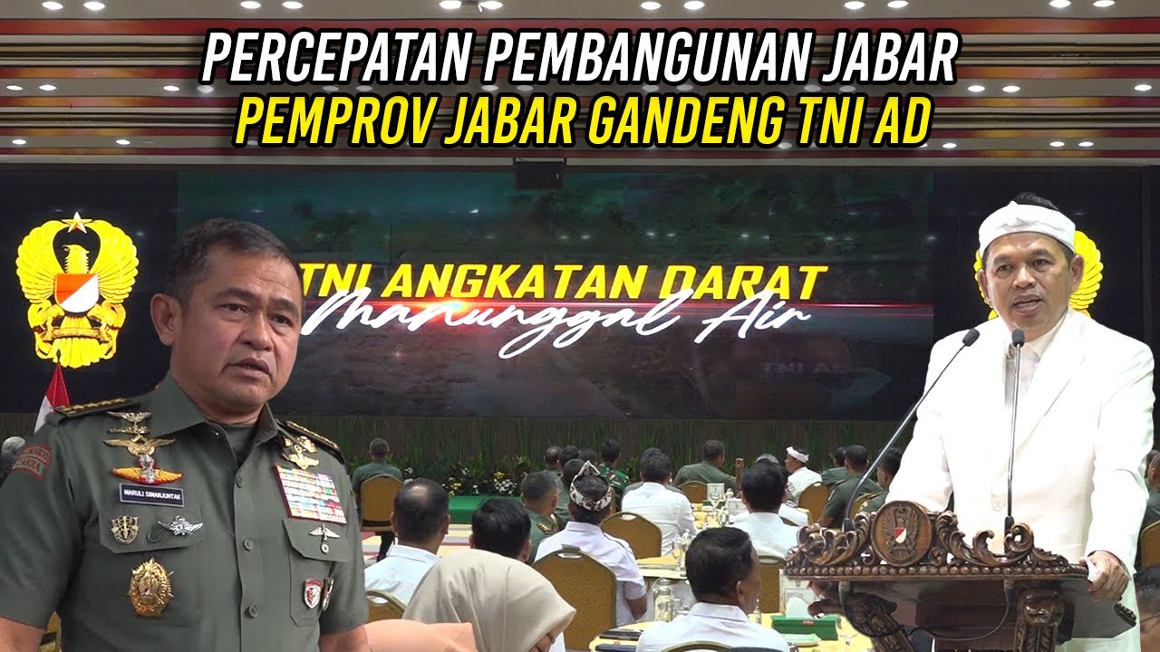 PERCEPATAN PEMBANGUNAN JABAR | PEMPROV JABAR GANDENG TNI AD
