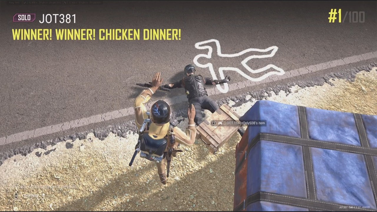 JOT381 PUBG 260226 RONDO 8 KILLS 2380th SOLO WIN 1/100 CHICKEN DINNER SOLO