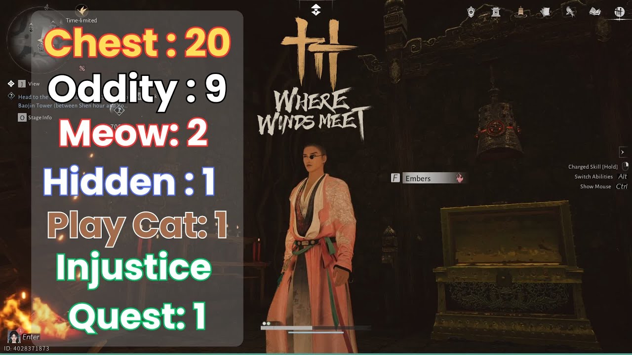 Guide 100% Masterwood Hamlet (Chest, Cats, Oddity, Hidden, Injustice Quest) Where Winds Meet