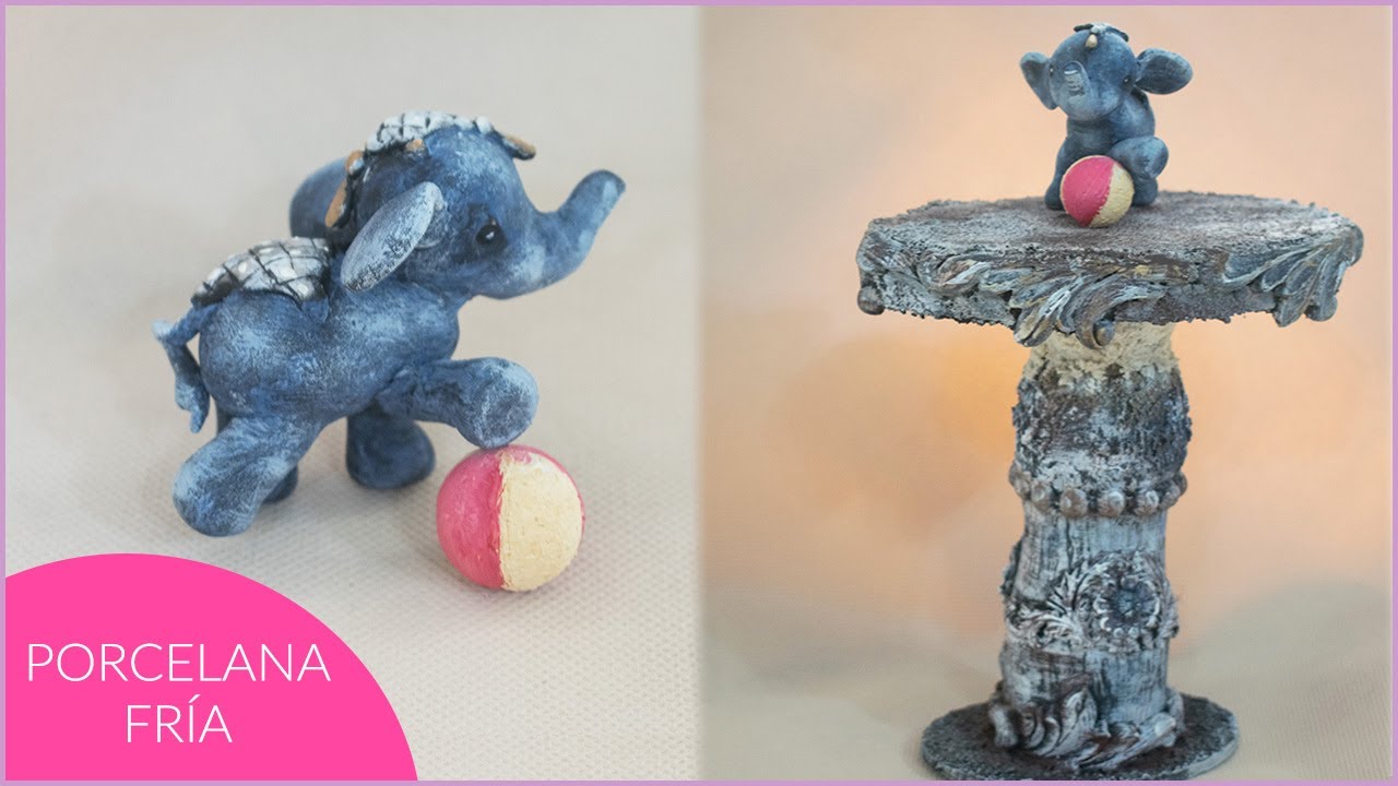 Cómo modelar elefante en Porcelana Fría elarcademeyde