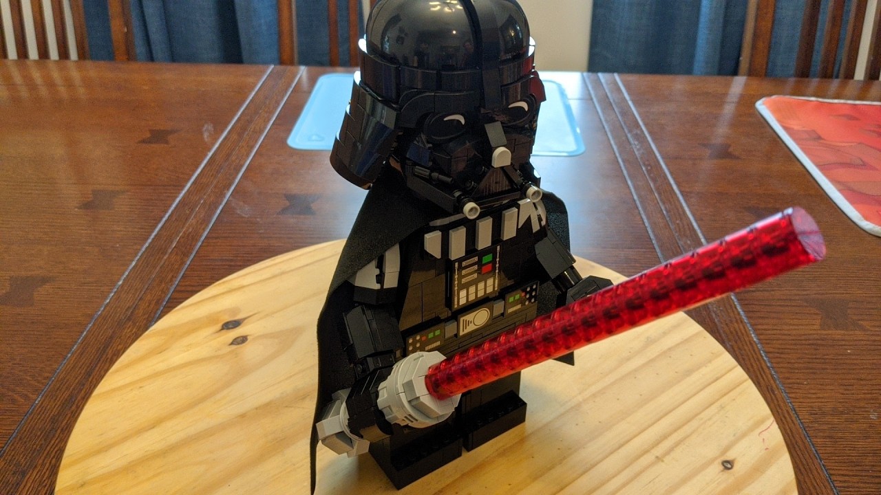 Up-Scaled Darth Vader Minifigure time lapse build - LEGO 75461