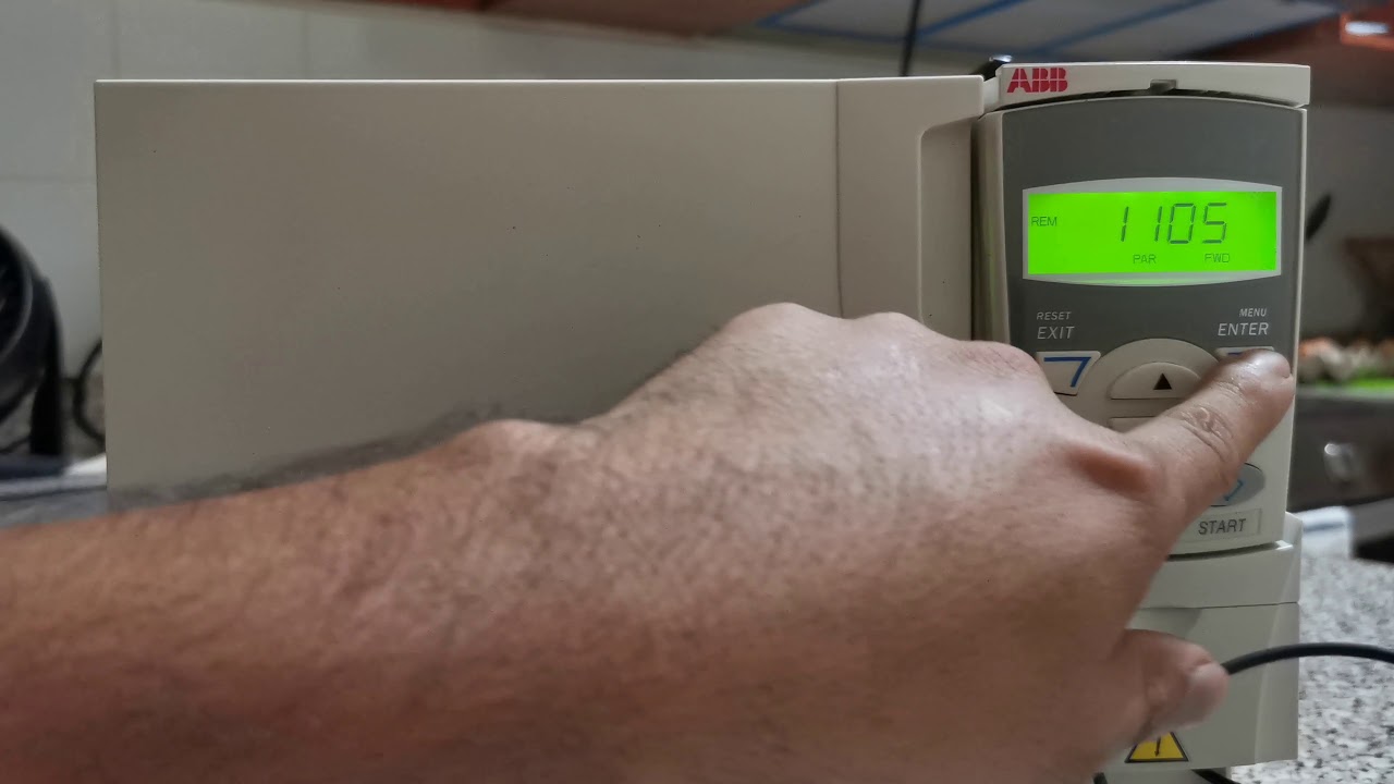 PROGRAMACION DE VFD ABB ACS310 CON POTENCIÓMETRO Parte 3