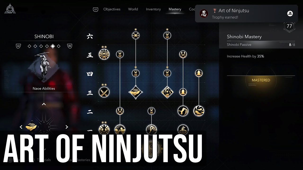 Assassin's Creed Shadows - Art Of Ninjutsu Trophy / Achievement (Master The Way Of The Shinobi)