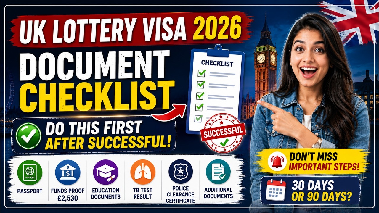 UK Lottery Visa 2026 | Document Checklist | Do this immediately After Successful |  India YPS Visa