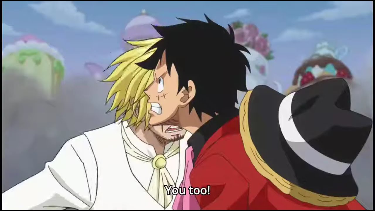 Sanji and Luffy save reiju from Big Mom