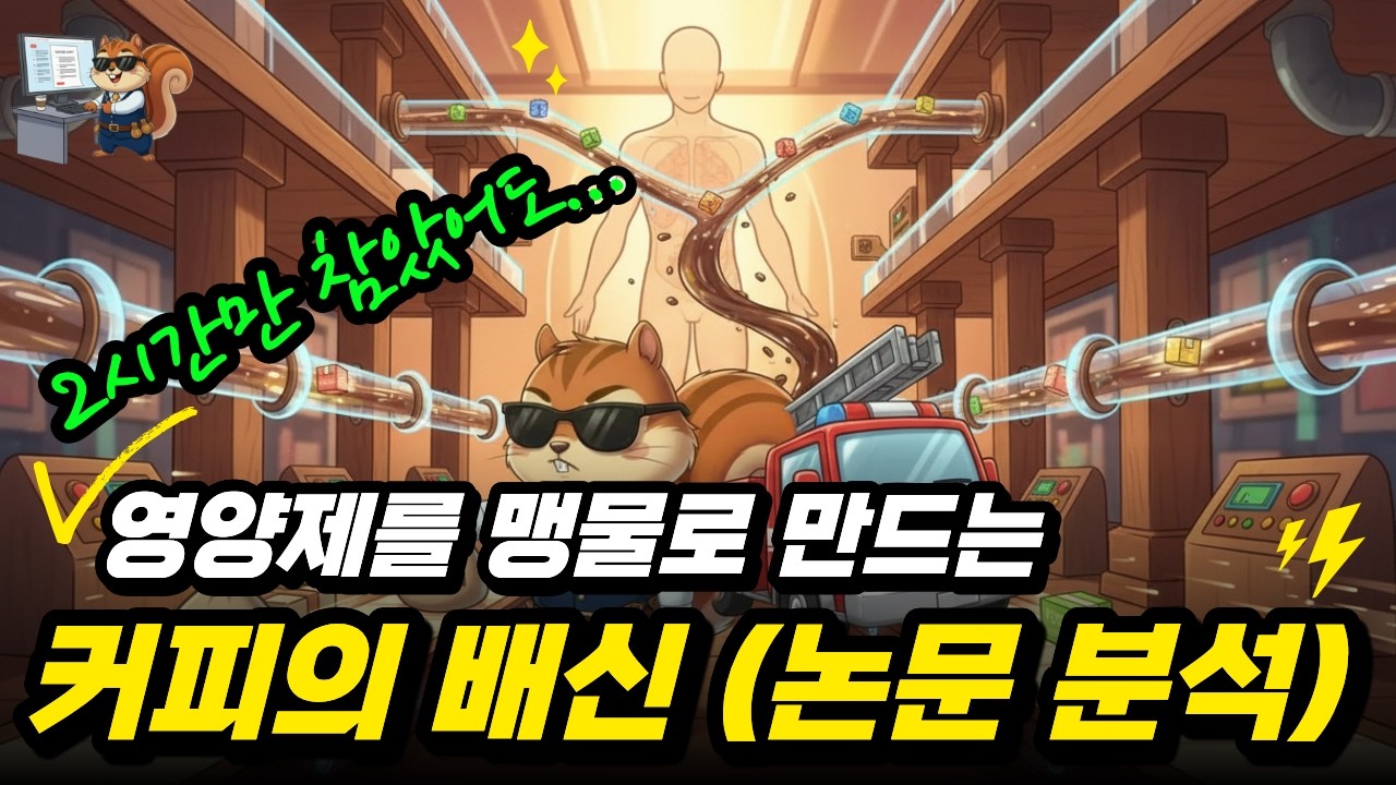 “2시간만 참았어도…” 영양제를 맹물로 만드는 커피의 배신 (논문 분석)