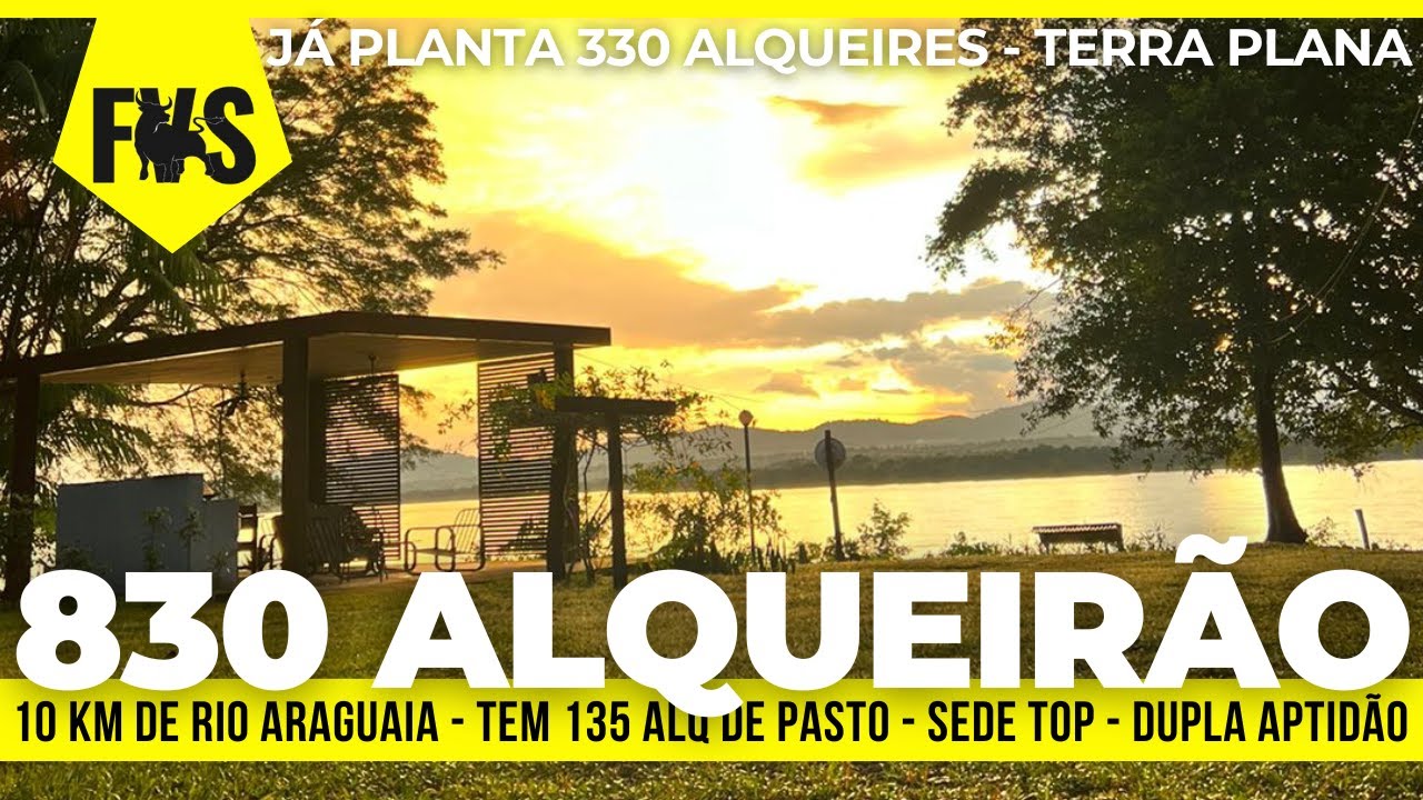A MELHOR FAZENDA VALE DO ARAGUAIA PLANTANDO 1600 HECTARES + DE 10 KM DE RIO ARAGUAIA - SEDE TOP
