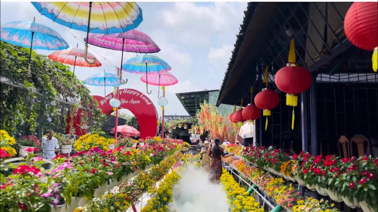 Làng Hoa Sa Đéc Happy Land Hùng Thy Đã Chuẩn Bị Sẵn Sàng Cho Dịp Tết 2026