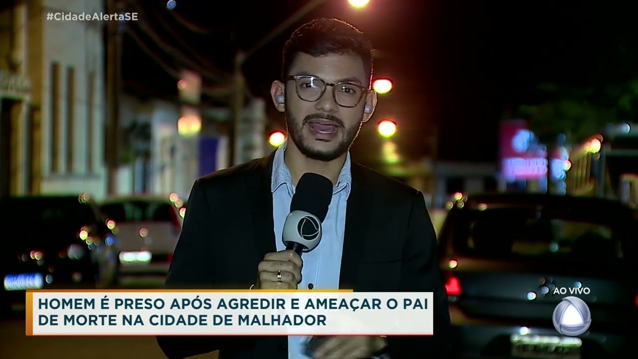 Homem &eacute; preso ap&oacute;s agredir e amea&ccedil;ar pai de morte em Malhador - Cidade Alerta