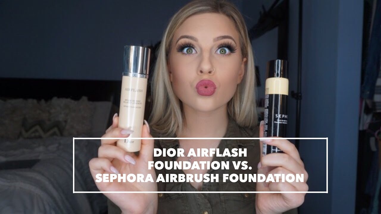 Dior Airflash vs  Sephora Airbrush Foundation | Jessica Knipe