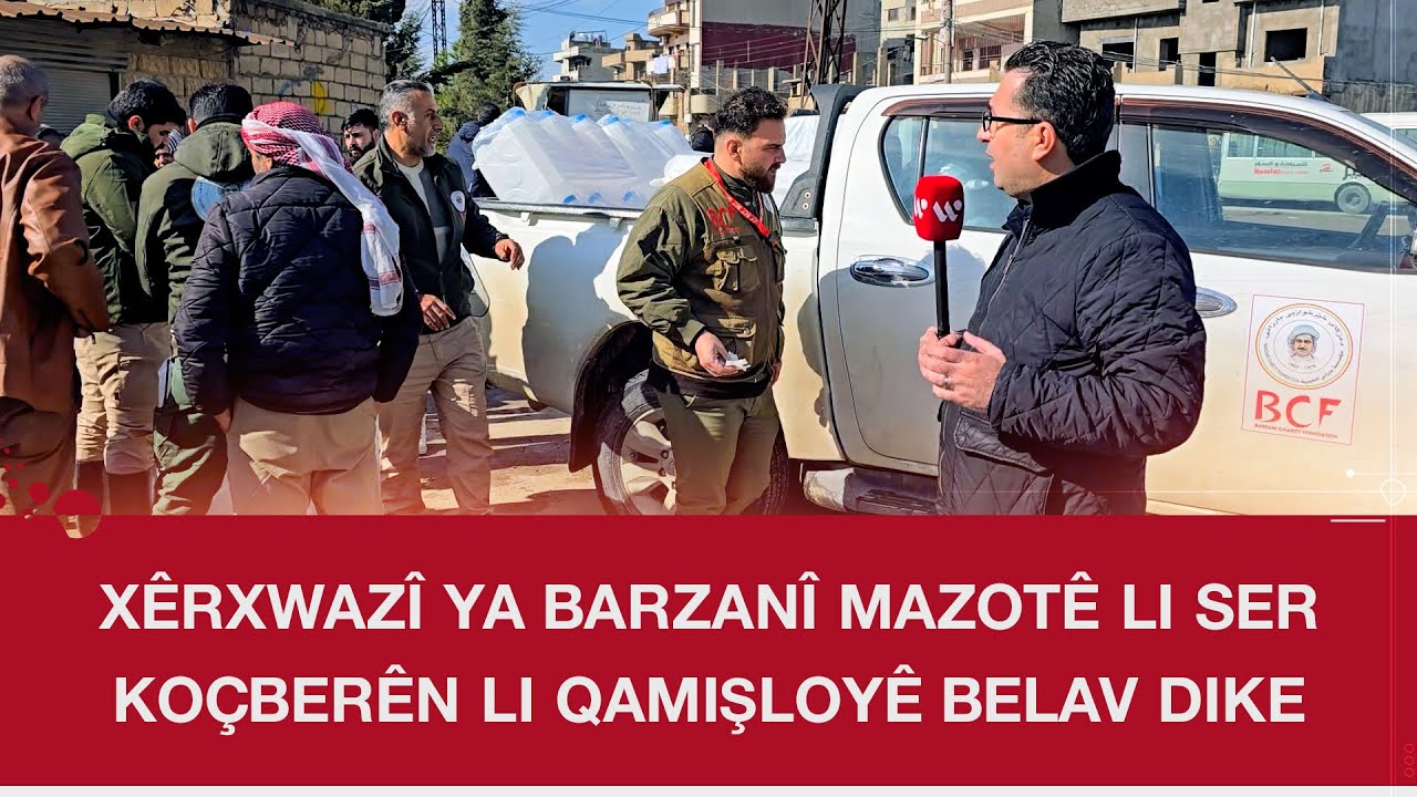 Dezgeha Xêrxwazî ya Barzanî mazotê li ser koçberên li Qamişloyê belav dike