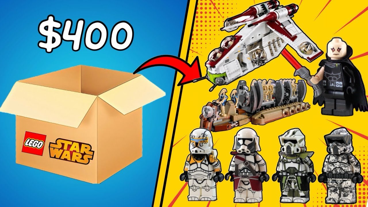 Улов LEGO Star Wars за 400 долларов! (Редкие снятые с производства наборы и минифигурки, изготовл...