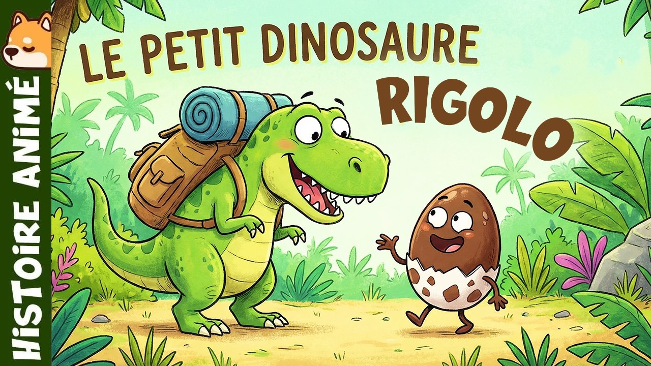 Le petit dinosaure rigolo 🍫 | Histoire pour s&rsquo;endormir | Conte sur l&rsquo;amiti&eacute;, T-Rex, &oelig;uf chocolat
