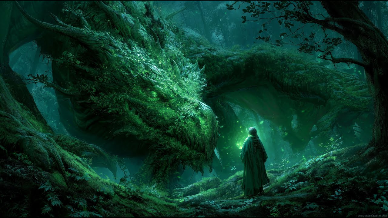 Dark Fantasy Nature Music – Druid Summons Forest Dragon | Epic Relaxing Ambience