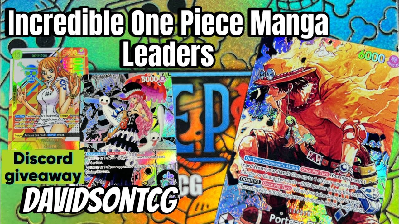 Витрина лидеров манги от Davidson TCG!! Карточная игра One Piece