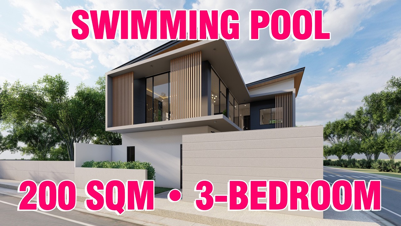 Luxury Modern 200sqm 3-Bedroom Home with Pool (2026) | Open-Concept Tropical House | ALG Designs