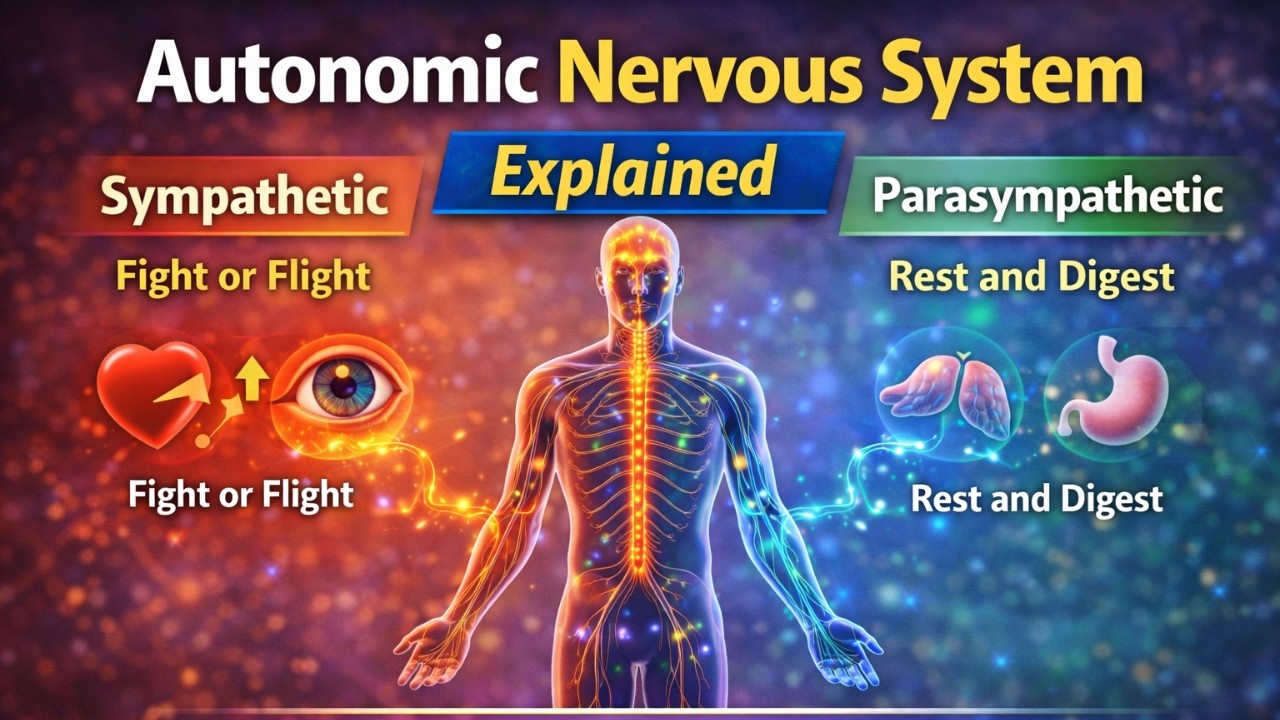 Autonomic Nervous System Explained | Sympathetic vs Parasympathetic (3D Animation)