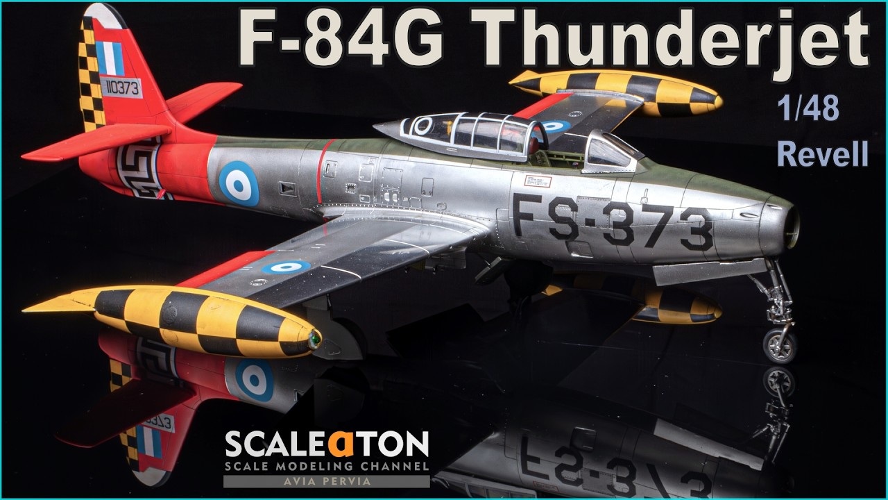 F-84G Thunderjet Revell 1/48 Scale Model Aircraft