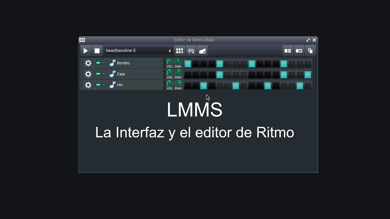 LMMS: La interfaz y tu primera secuencia rítmica