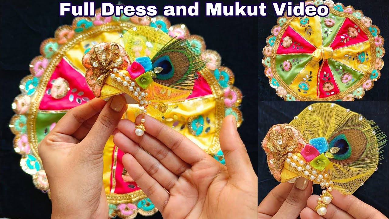 Janmashtami Special Laddu Gopal Dress And Mukut Full Video | How To Make Laddu Gopal Dress, Mukut