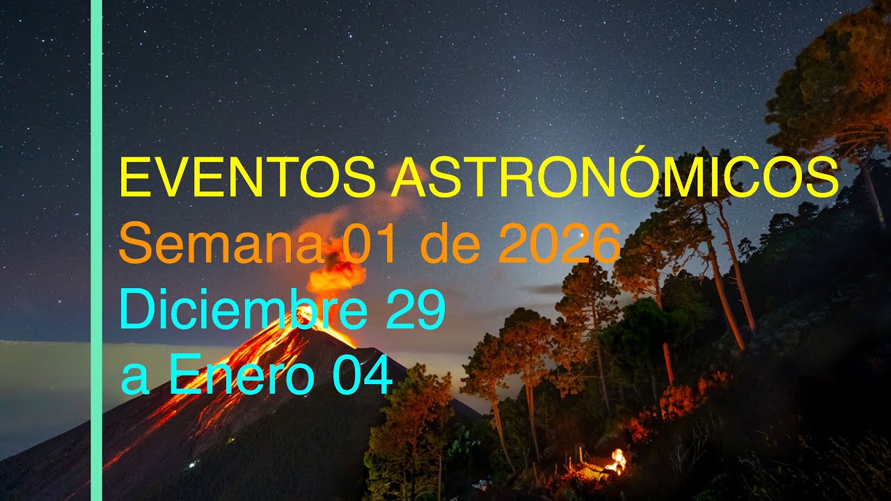 Eventos Astronómicos, Semana 01 de 2026 (Diciembre 29 a Enero 04)