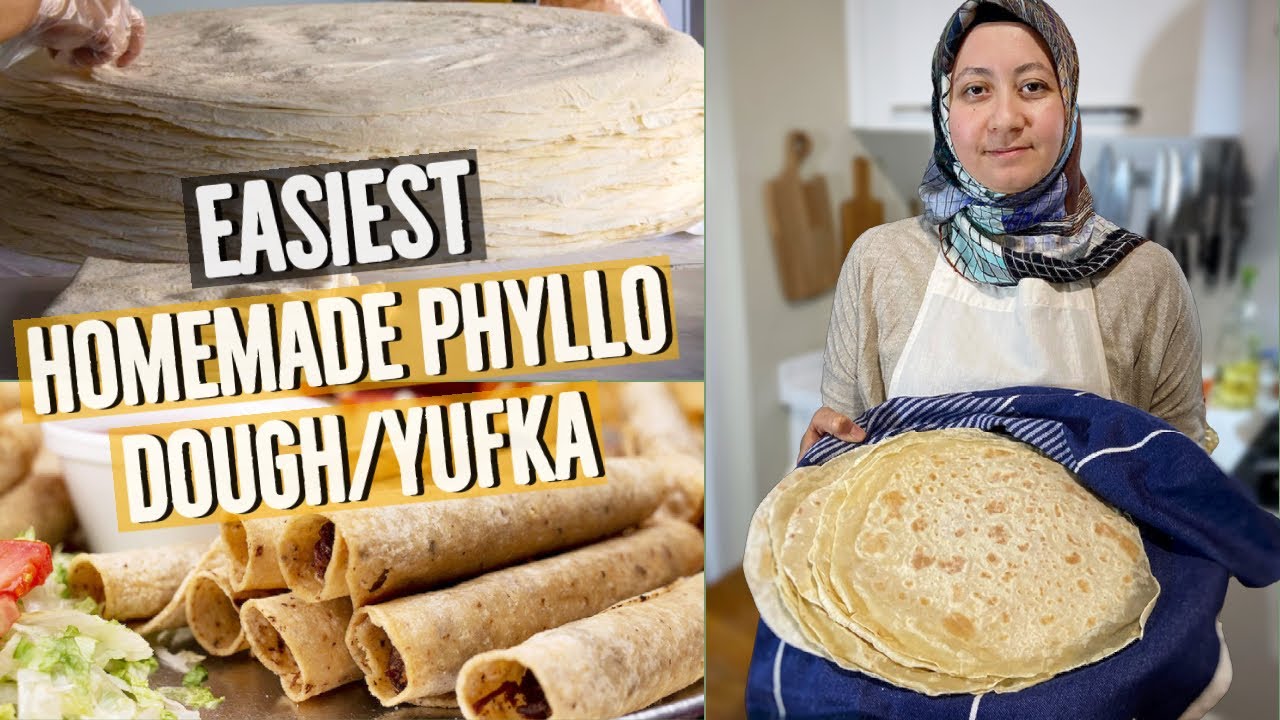 Домашнее тесто Phyllo / Yufka с нуля и самый простой способ приготовления на плите