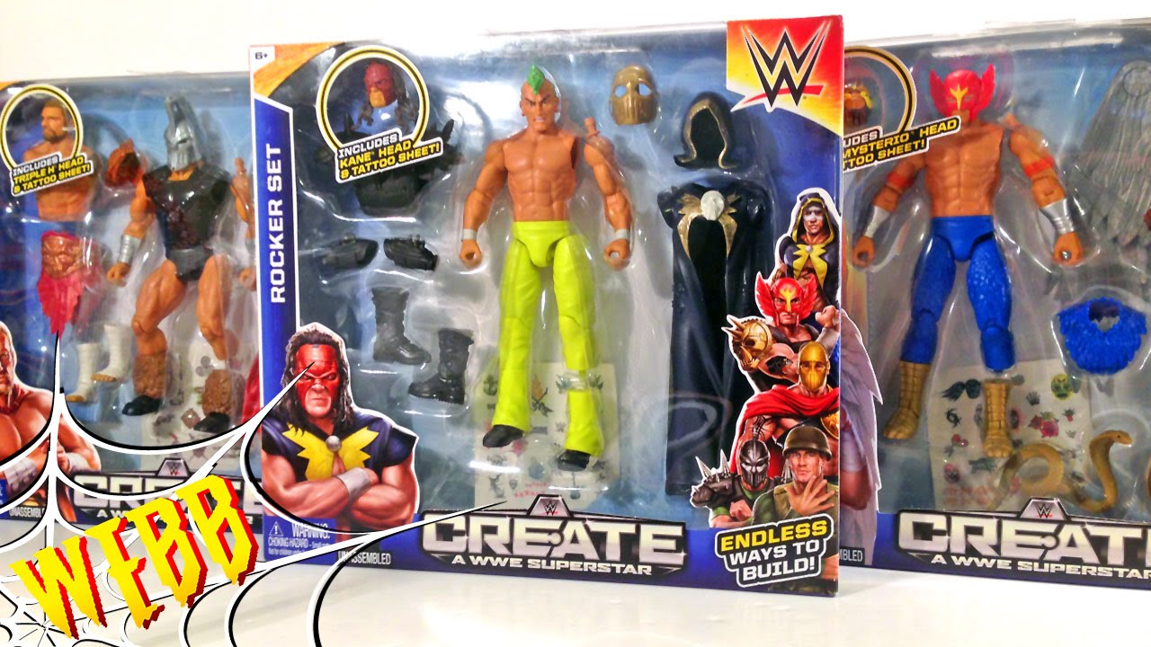 WWE Create A Superstar ROCKER LUCHA & GLADIATOR Sets