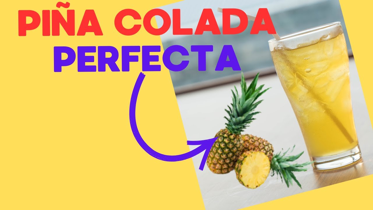 Como preparar #Piña colada casera fácil y deliciosa paso a paso 