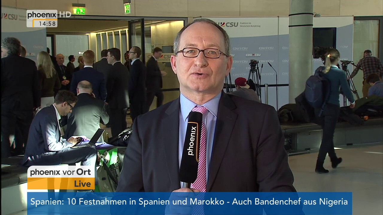 Fraktionssitzungen: Erhard Scherfer mit Statements der Parteien am 14.02.2017