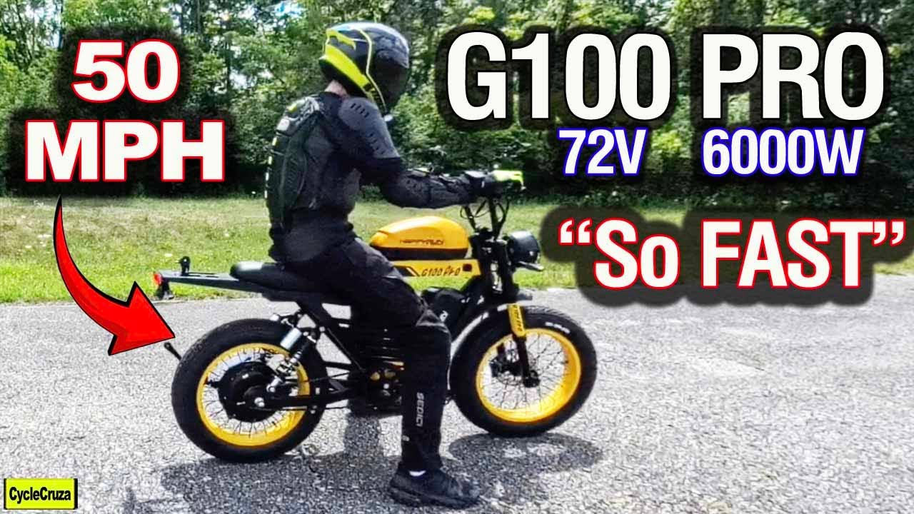This 50 MPH 72 Volt Ebike is a Motorcycle FAST | HappyRun G100 PRO Electric Bike Review