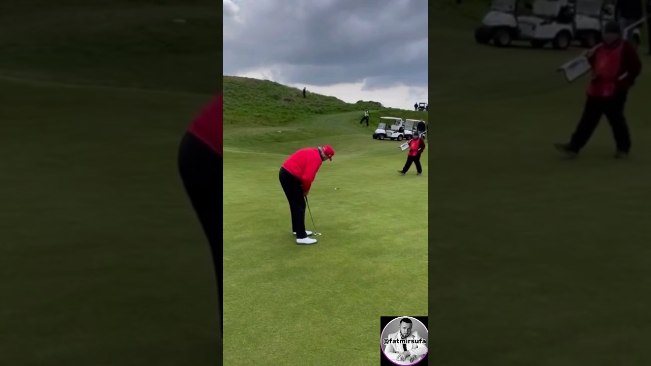 Трамп на своем поле для гольфа ⛳️🏌️&zwj;♀️