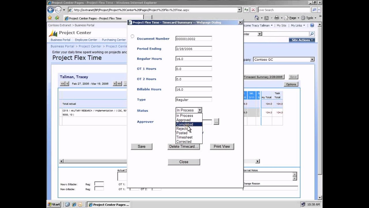 Microsoft Dynamics SL: Time Entry and Approval