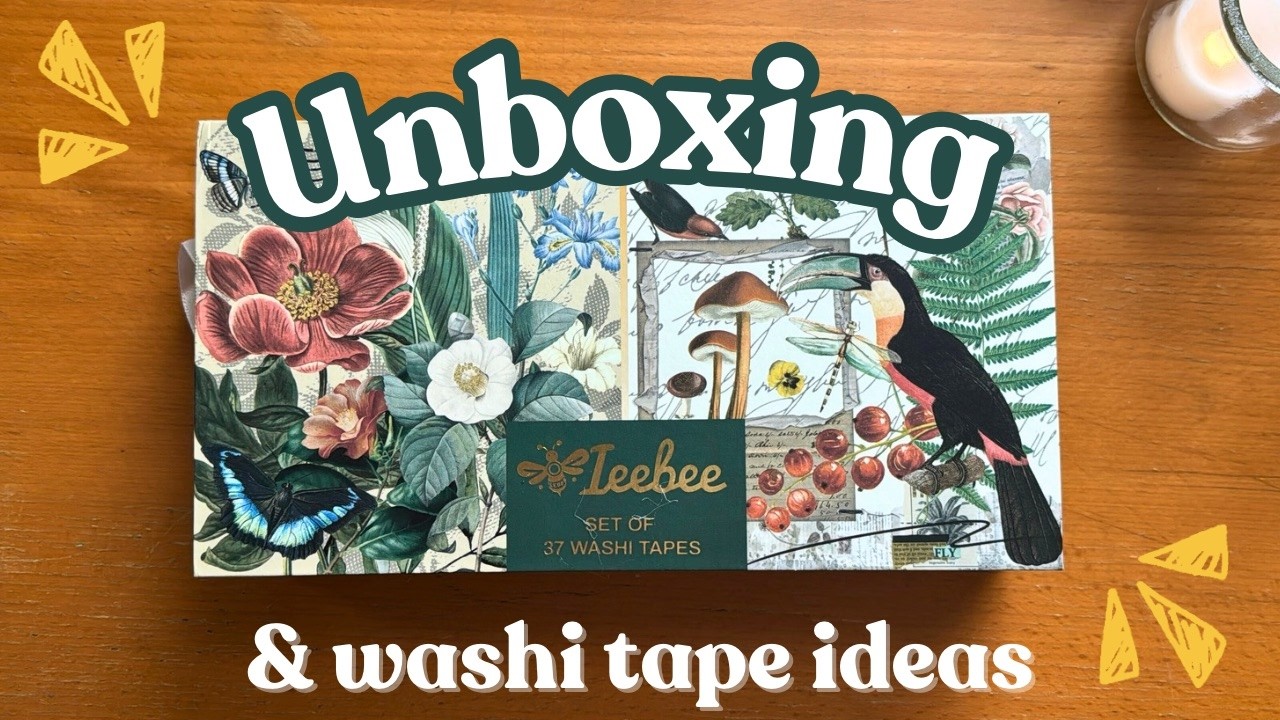 Ieebee Unboxing & Review | Creative Washi Tape Ideas for Your Junk Journal