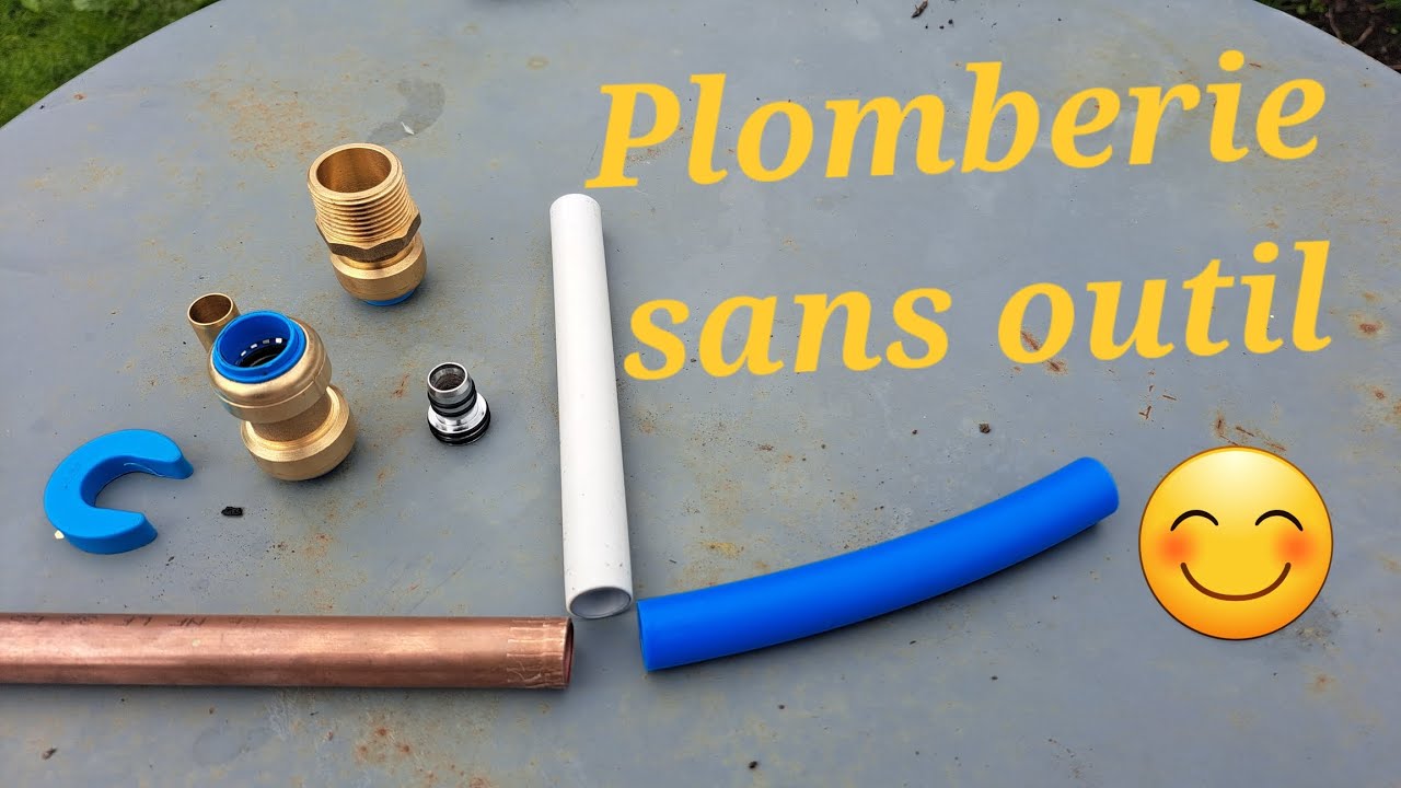 Plomberie sans outils sans soudure ,avec un raccord plomberie universel pour Cuivre,PER,multicouche.
