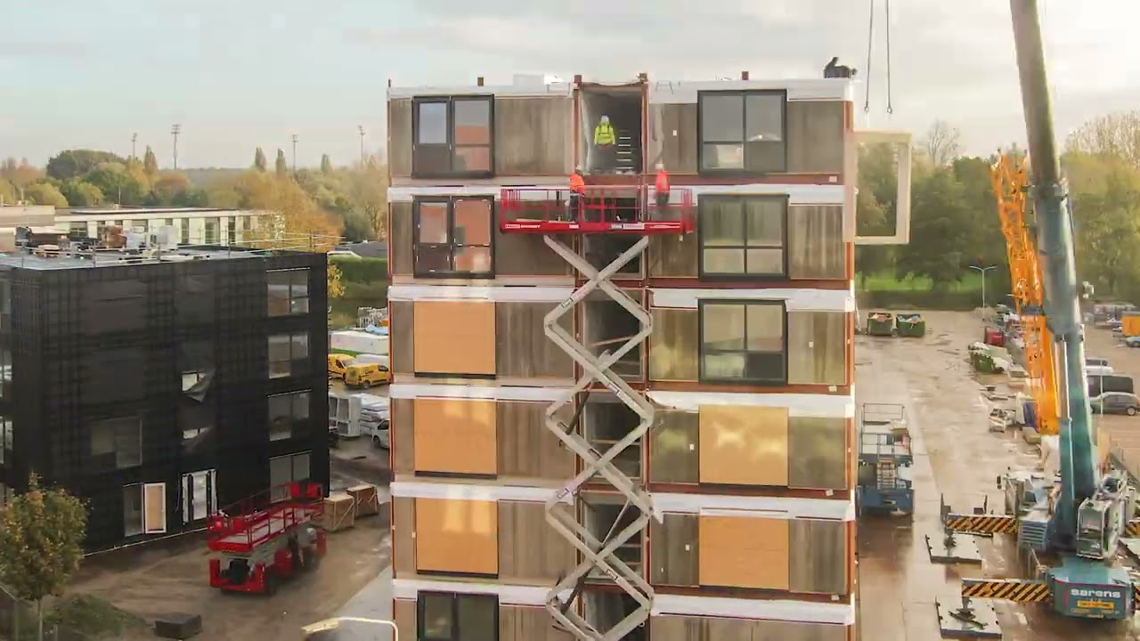 333 modulaire woningen in slechts 30 weken - Leerpark, Dordrecht