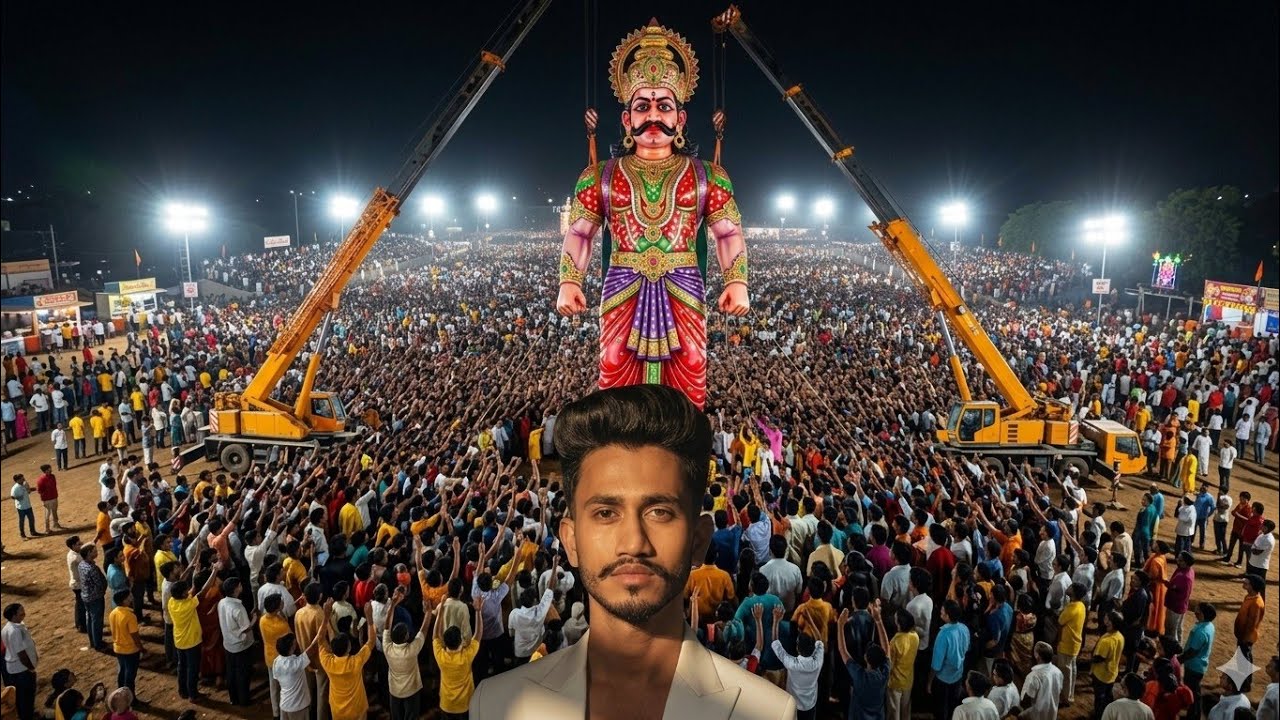कोटा Rajasthan में  दुनिया का सबसे बड़ा रावण हुआ खड़ा | Kota Ravan Dahan 2025 | 132 राष्ट्रीय Mela 👹