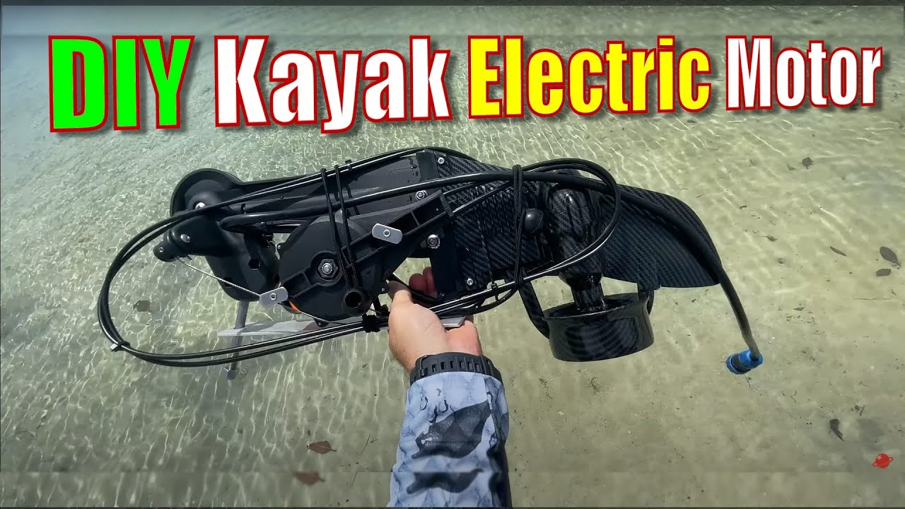 DIY instructions to install electric fin motor on kayak. Turn any kayak into electric motor kayak.