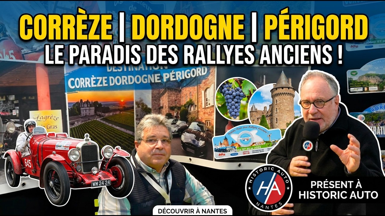 Destination Corrèze Dordogne Périgord  via Historic Auto !