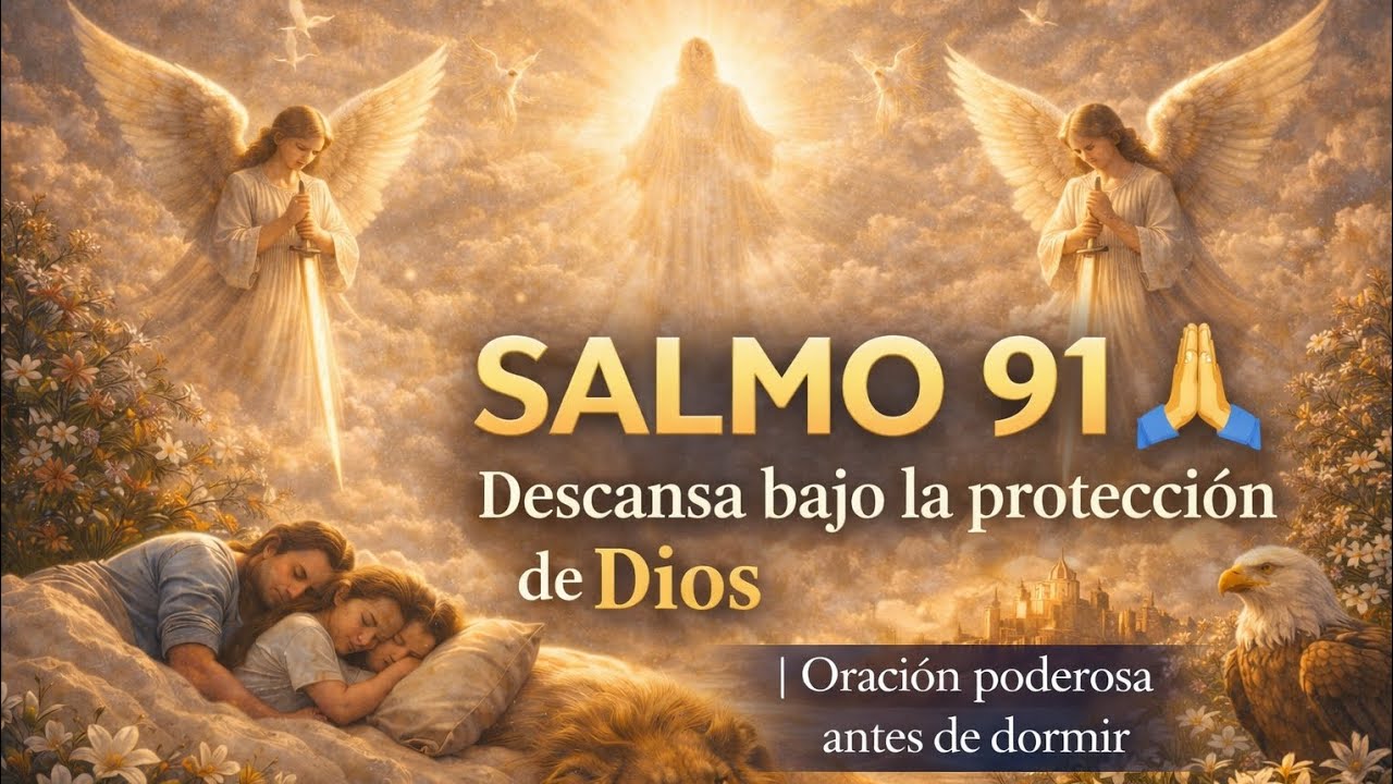 SALMO 91 🙏🏻 Descansa bajo la protección de Dios | Oración poderosa antes de dormir
