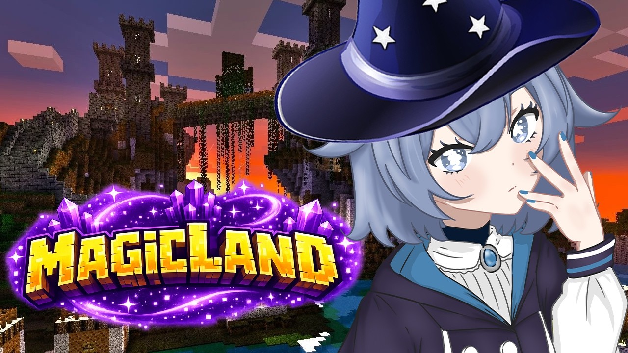 [ MINECRAFT ] MAGICLAND es impredecible #vtuberespañol #spain #mariaroseguard