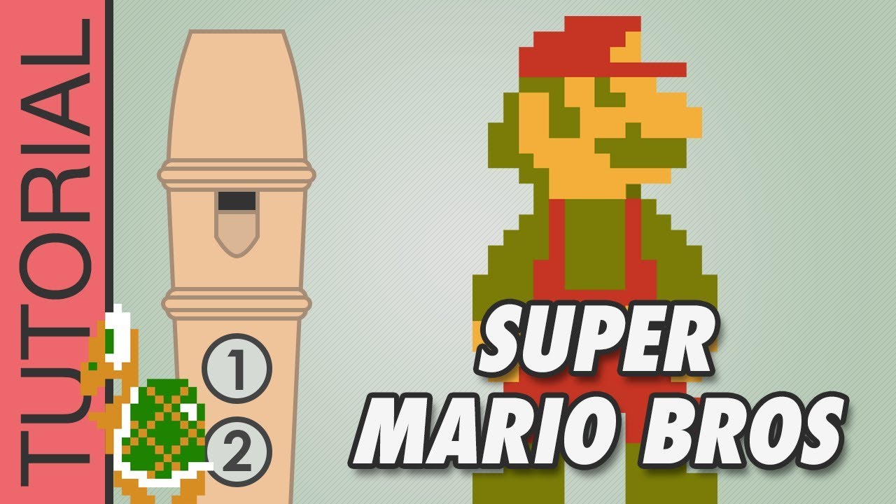Super Mario Bros - Recorder Notes Tutorial