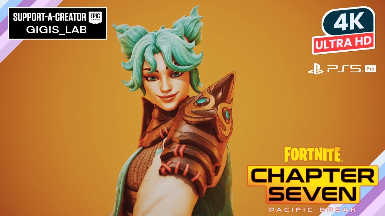 FORTNITE On PS5 PRO Gameplay JADE Skin Showcase Review 4K HDR