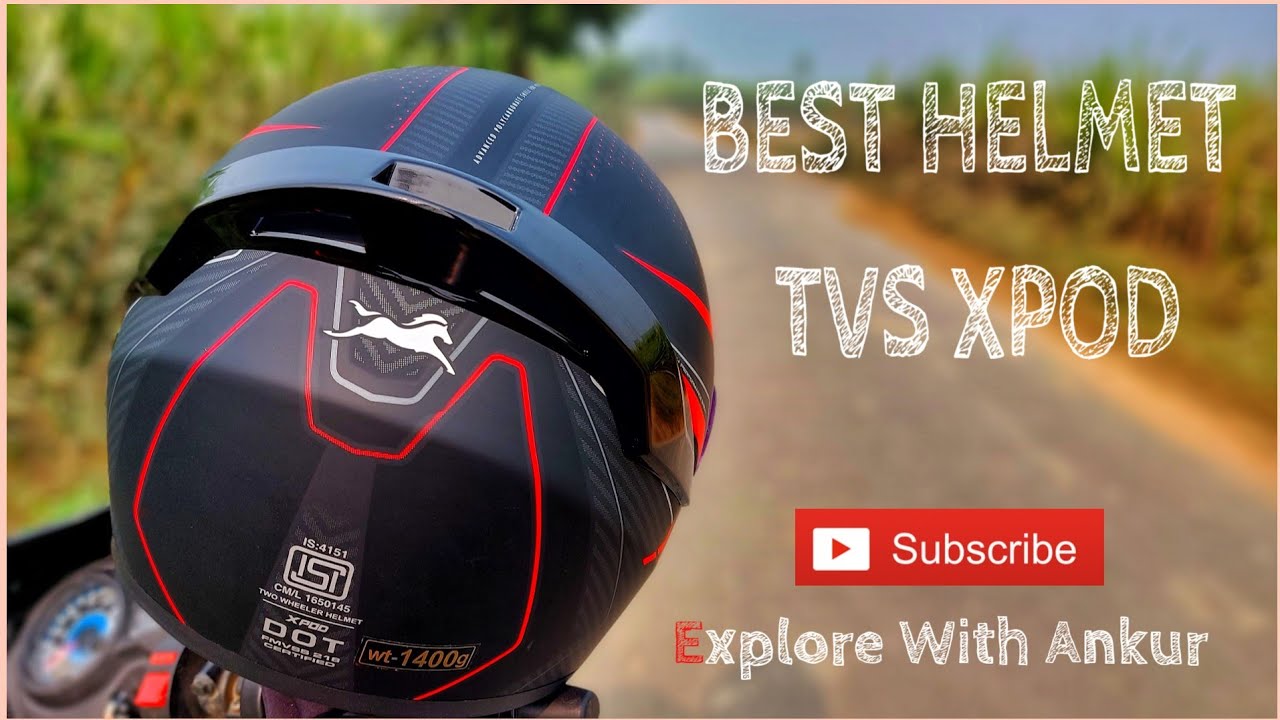 UNBOXING AND REVIEW OF TVS XPOD DOT HELMET  #riding #bike #helmet #travel