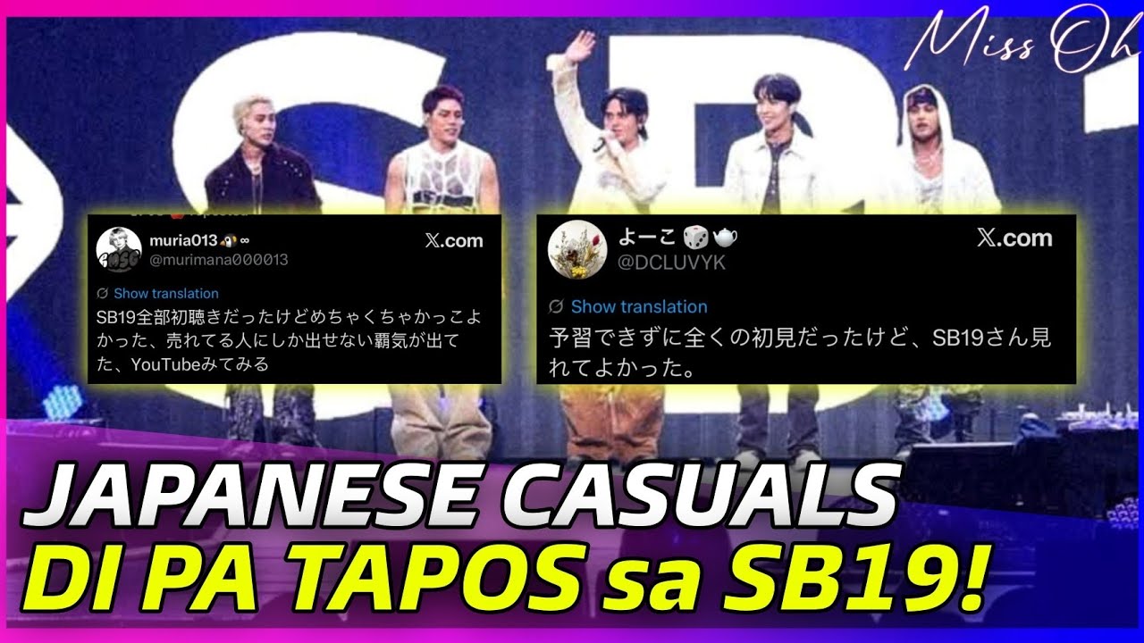 MORE and MORE JAPANESE CASUALS SHARE their ADMIRATION & AMAZEMENT to SB19 at DUNK SHOWCASE, JAPAN! 